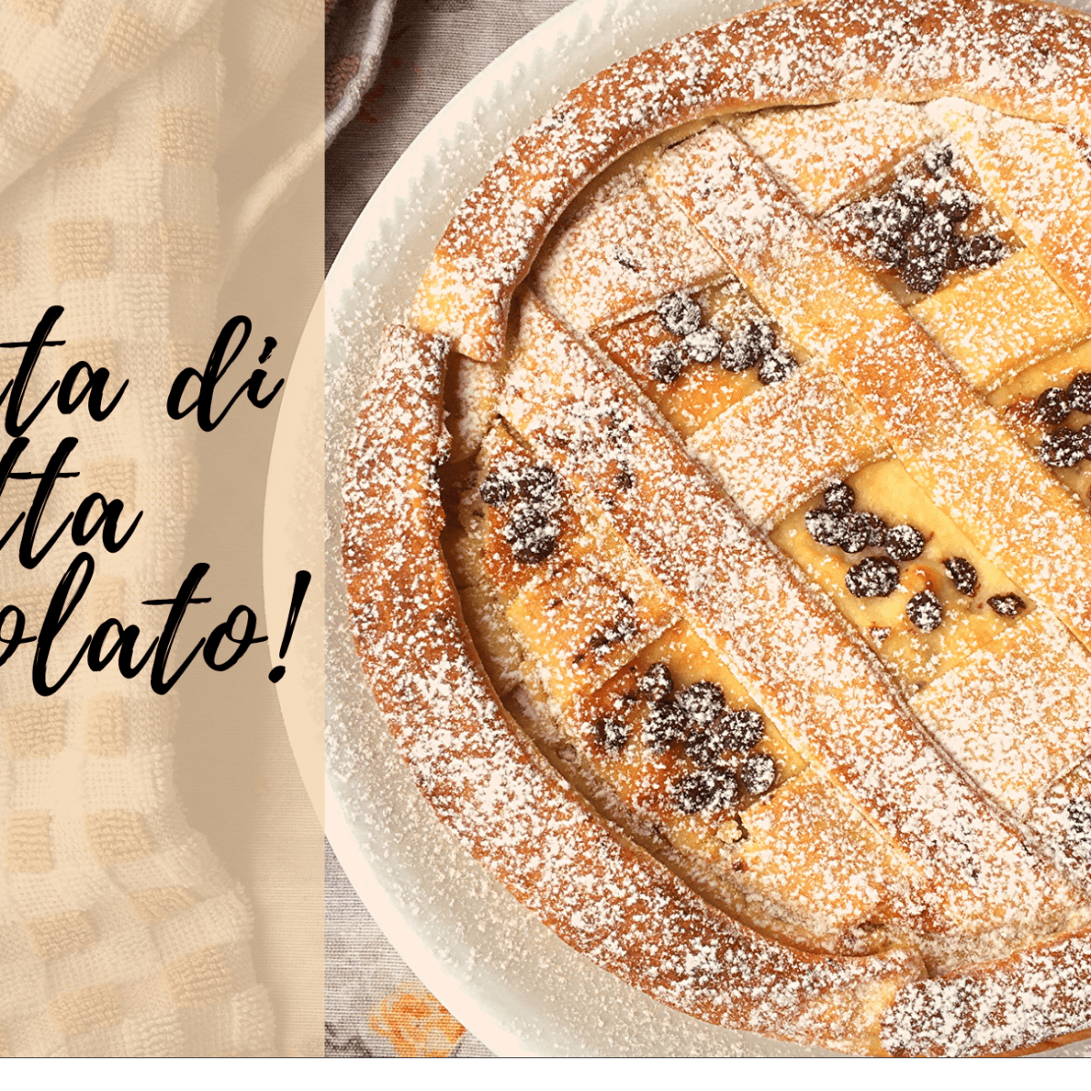 Crostata ricotta e cioccolato